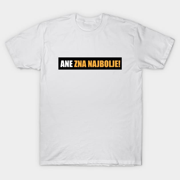 Ane zna najbolje! T-Shirt by Marina Curic